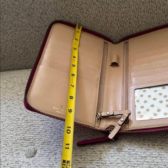 Kate Spade Fuchsia Large Zip Wallet - Picture 14 of 17